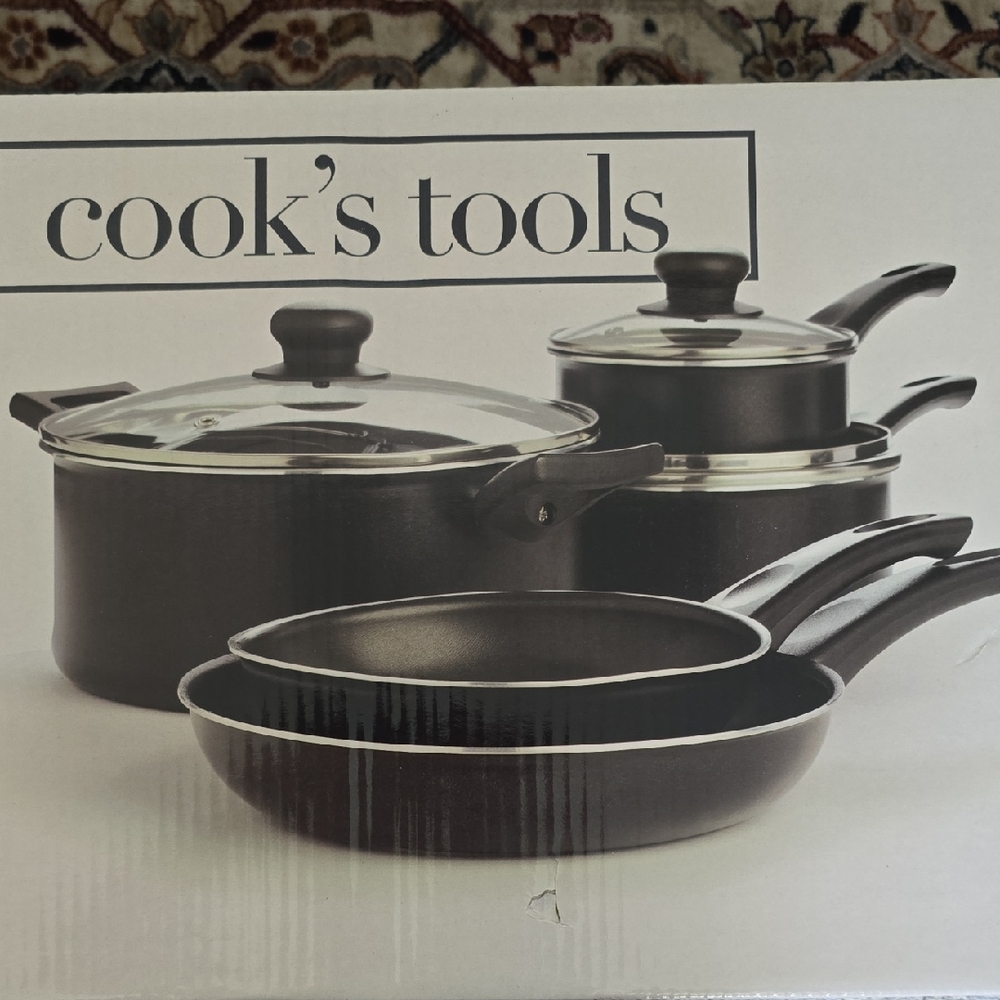 COOK'S TOOLS NON-STICK 8 PIECE COOKWARE